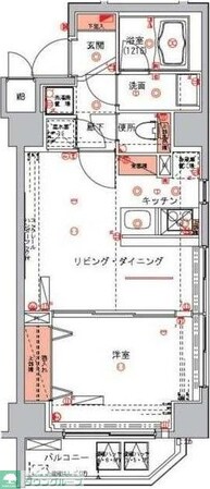 ハーモニーレジデンス浅草の物件間取画像